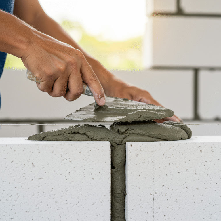 Block jointing mortar exporters